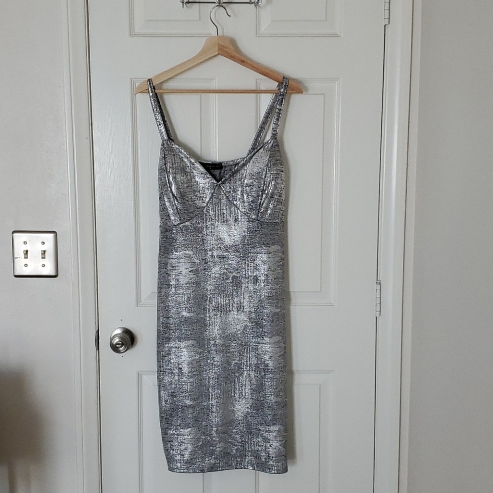 Silver Slip Dress
